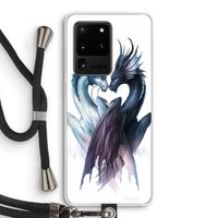 Yin Yang Dragons: Samsung Galaxy S20 Ultra Transparant Hoesje met koord Yin Yang Dragons: Samsung Galaxy S20 Ultra Transparant Hoesje met koord