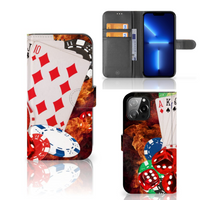 iPhone 13 Pro Max Wallet Case met Pasjes Casino