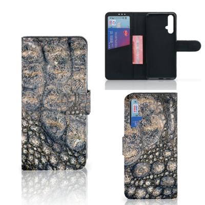 Honor 20 | Telefoonhoesje | Met pasjeshouder | Krokodillenprint