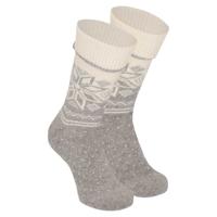 Apollo Wollen huissokken/slofsokken Nordic - kinderen - lichtgrijs - maat 35-38