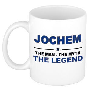 Jochem The man, The myth the legend cadeau koffie mok / thee beker 300 ml