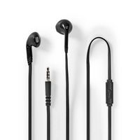 Nedis HPWD2021BK hoofdtelefoon/headset Bedraad In-ear Oproepen/muziek Zwart - thumbnail