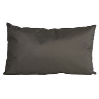 Bank/sier kussens voor binnen en buiten in de kleur antraciet grijs 30 x 50 cm   -