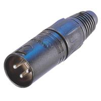 Connector XLR Male Metaal Zwart