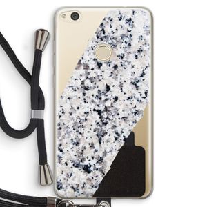 Gespikkelde marmer: Huawei Ascend P8 Lite (2017) Transparant Hoesje met koord