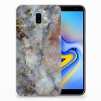 Samsung Galaxy J6 Plus (2018) | TPU | Siliconen hoesje | Marmer Grijs