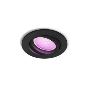 Philips Lighting Hue LED-plafondspots 871951434292700 Hue White & Col. Amb. Centura Einbauspot 1 flg. schwarz 350lm GU10 5.7 W