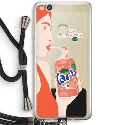 Peach please!: Huawei Ascend P10 Lite Transparant Hoesje met koord