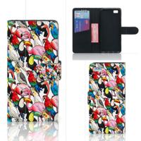 Huawei Ascend P8 Lite | Telefoonhoesje | Met pasjeshouder | Birds