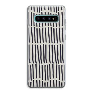 Moroccan stripes: Samsung Galaxy S10 Plus Transparant Hoesje