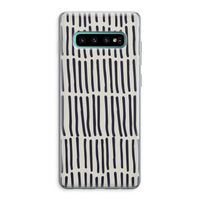 Moroccan stripes: Samsung Galaxy S10 Plus Transparant Hoesje Moroccan stripes: Samsung Galaxy S10 Plus Transparant Hoesje