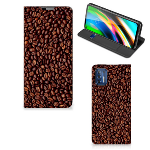 Motorola Moto G9 Plus Flip Style Cover Koffiebonen