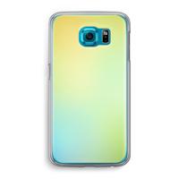 Minty mist pastel: Samsung Galaxy S6 Transparant Hoesje - thumbnail