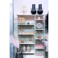 Stalen kast wit 120x30x188 cm