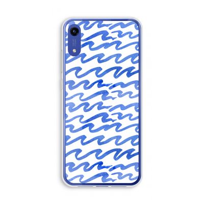 Blauwe golven: Honor Play 8A Transparant Hoesje