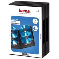 Hama DVD Quad Box 4DVD Zwart 5Pak - thumbnail