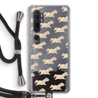 Ponys: Xiaomi Mi Note 10 Transparant Hoesje met koord