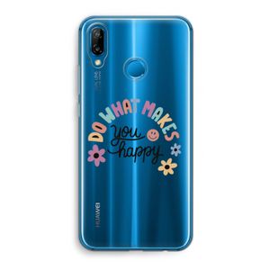 Happy days: Huawei P20 Lite Transparant Hoesje