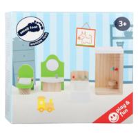 Small Foot houten poppenhuis meubeltjes badkamer, 4dlg.