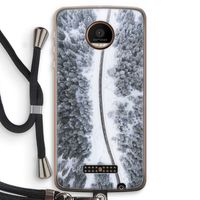 Snøfall: Motorola Moto Z Force Transparant Hoesje met koord