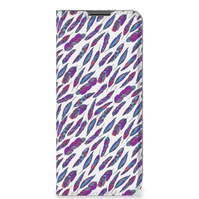 Nokia G50 | Hoesje met Magneet | Feathers Color