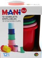 Playgo 10 stapelbekers voor de kleine bouwers in frisse kleuren