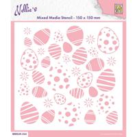Nellie's Choice • stencil 15x15cm easter eggs background