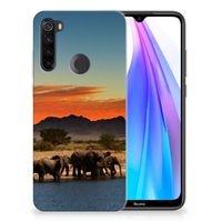 Xiaomi Redmi Note 8T TPU Hoesje Olifanten - thumbnail