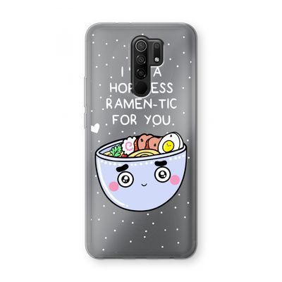 I'm A Hopeless Ramen-Tic For You: Xiaomi Redmi 9 Transparant Hoesje