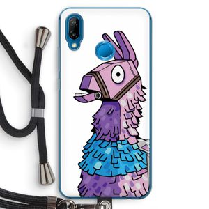 Lama: Huawei P20 Lite Transparant Hoesje met koord