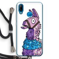 Lama: Huawei P20 Lite Transparant Hoesje met koord