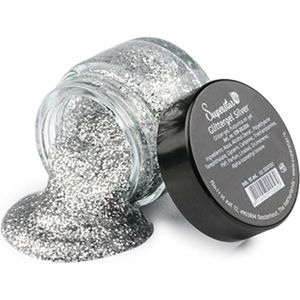 Superstar Glittergel voor lichaam/gezicht en haar - zilver - 15 ml