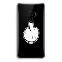 Middle finger white: Xiaomi Mi Mix 2 Transparant Hoesje