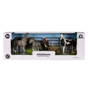 JollyHorses speelgoedpaarden met veulen