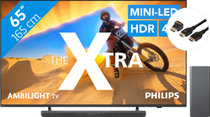 Philips The Xtra 65PML9009 - QD Miniled (2024) + Soundbar + Hdmi kabel