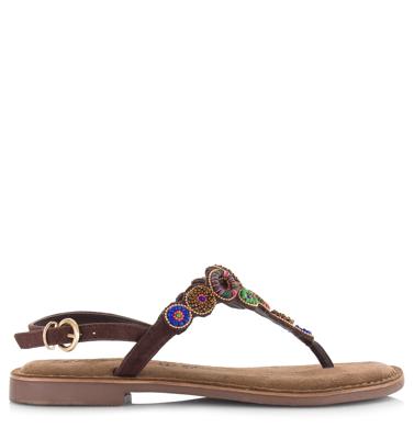 Lazamani - Suède teensandaal Suede Dames