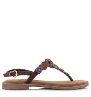 Lazamani - Suède teensandaal Suede Dames Lazamani - Suède teensandaal Suede Dames