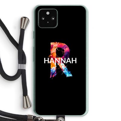 Abstract Spectrum: Pixel 5a 5G Transparant Hoesje met koord