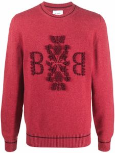 Barrie pull en cachemire à broderies - Rouge