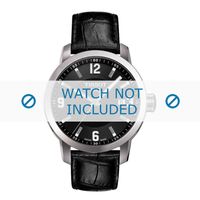 Horlogeband Tissot T055.417.A PRC 200 / T610032709 Croco leder Zwart 19mm - thumbnail