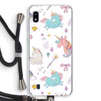 Fantasiewereld: Samsung Galaxy A10 Transparant Hoesje met koord Fantasiewereld: Samsung Galaxy A10 Transparant Hoesje met koord
