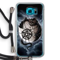 Volle maan: Samsung Galaxy S6 Transparant Hoesje met koord