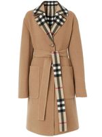 Burberry manteau réversible en laine à carreaux - Tons neutres