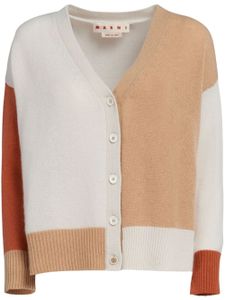 Marni cardigan colour block en cachemire - Tons neutres