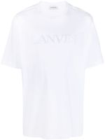 Lanvin t-shirt en coton à logo appliqué - Blanc