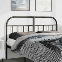 Hoofdbord metaal zwart 150 cm