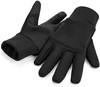 Beechfield CB310 Softshell Sports Tech Gloves - Black - S/M