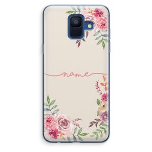 Rozen: Samsung Galaxy A6 (2018) Transparant Hoesje