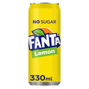 Frisdrank Fanta lemon zero blik 330ml
