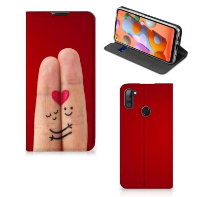 Samsung Galaxy M11 | A11 Hippe | Standcase | Liefde - Origineel Romantisch Cadeau